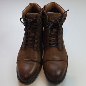 Steve Madden Men's Dark Brown Lace-Up Boots